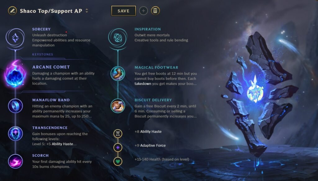 Shaco Support/Top AP Runes