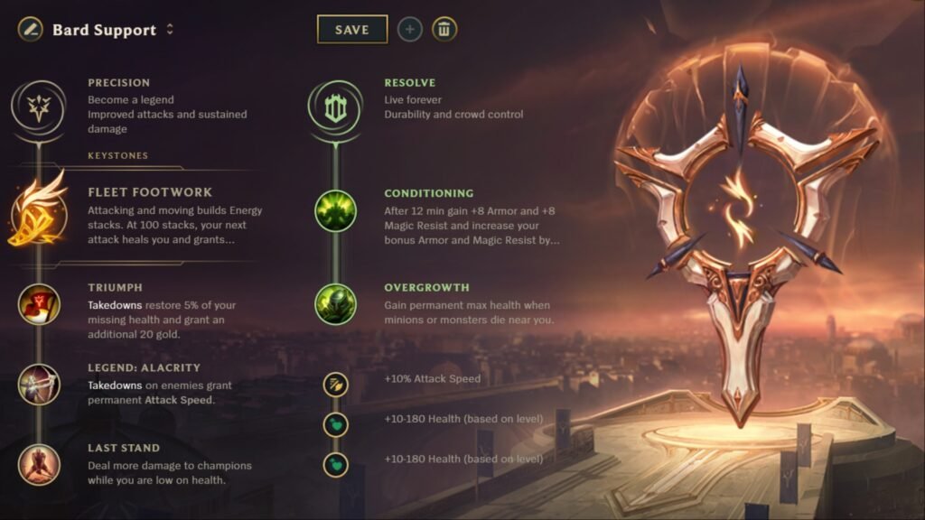 Bard Support Runes