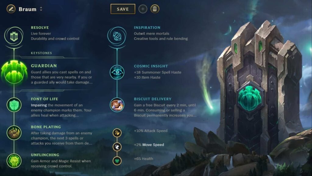 Braum Runes