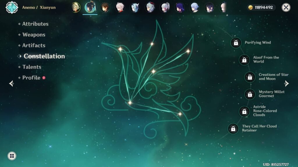 Xianyun's constellation