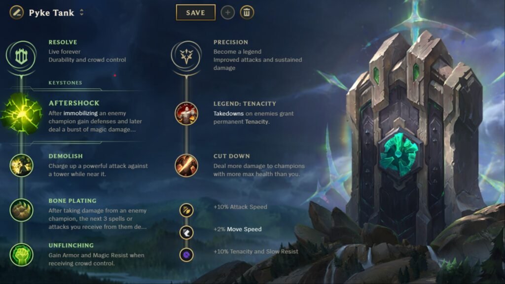 Pyke Tank Runes