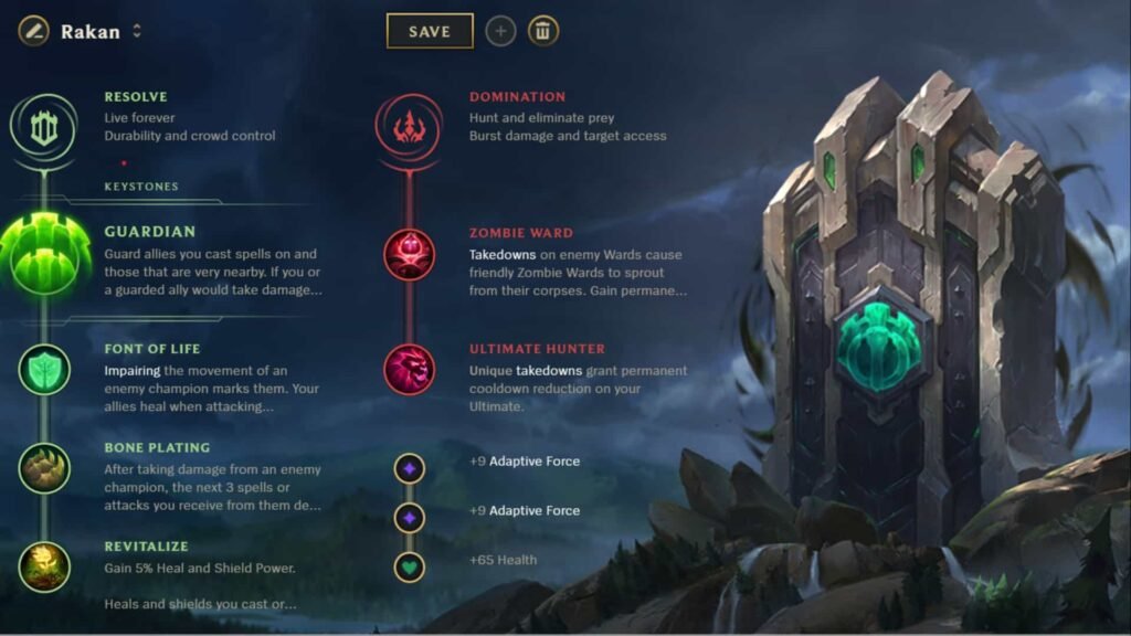 Rakan runes