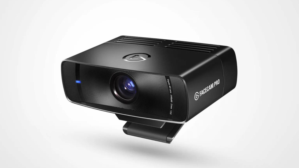 Image of a Elgato Facecam pro on an white background