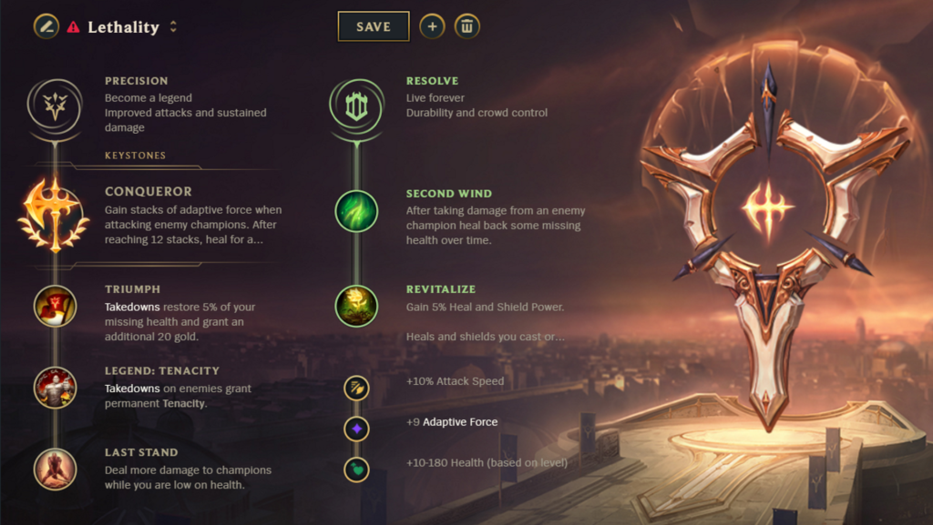 Aatrox lethality runes