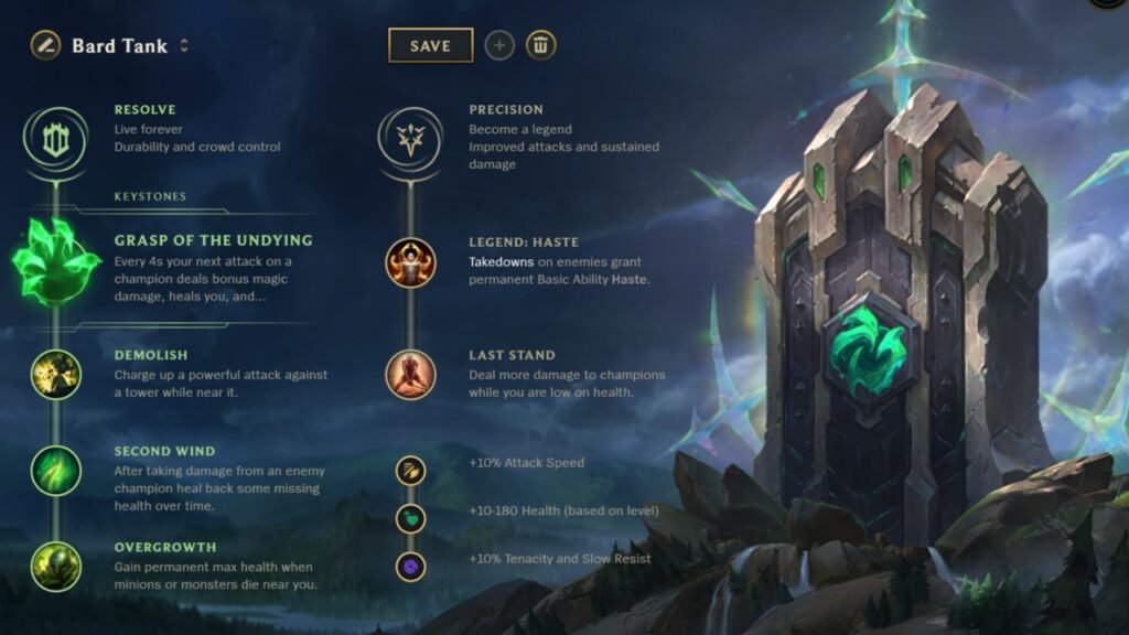 Bard Tank Runes