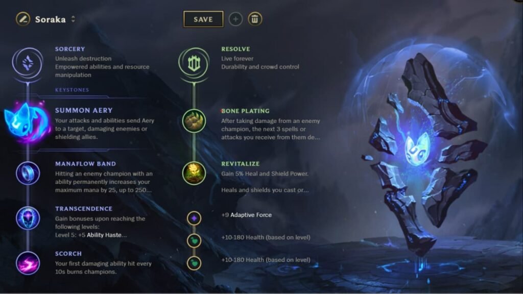 Soraka Runes