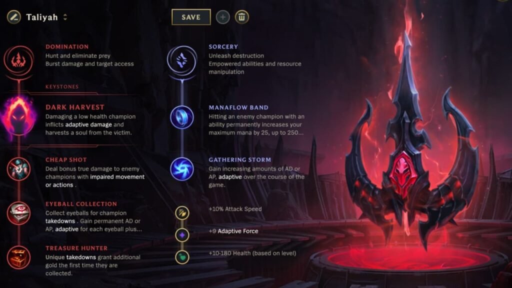 Taliyah Runes