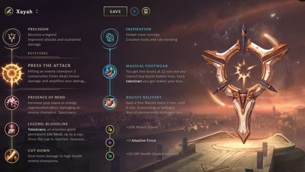 Xayah Runes