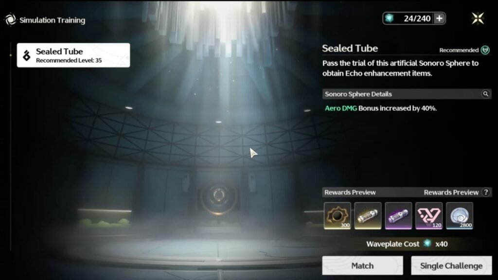 Sealed Tube Wuthering Waves