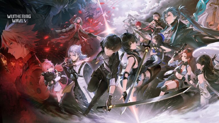 cover art for Wuthering Waves featuring multiple in-game characters.