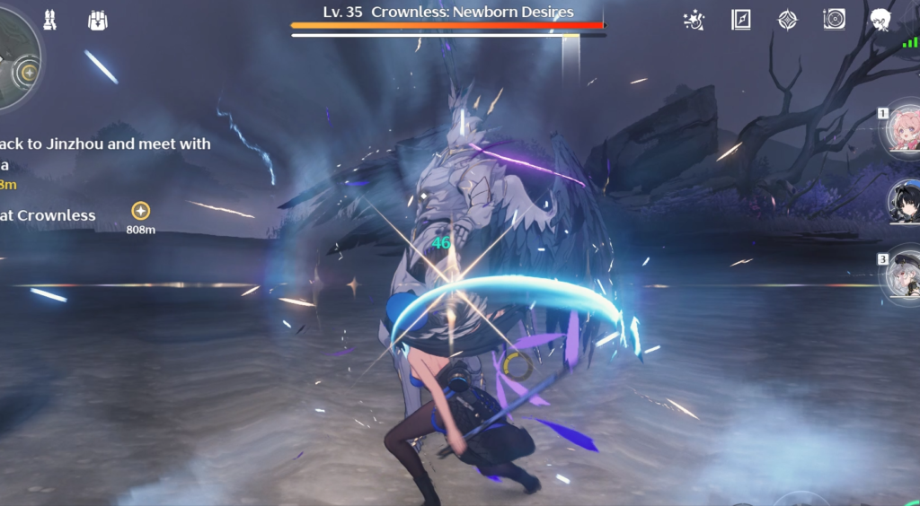 Parrying Crownless can deplete significant amount of the stagger meter.