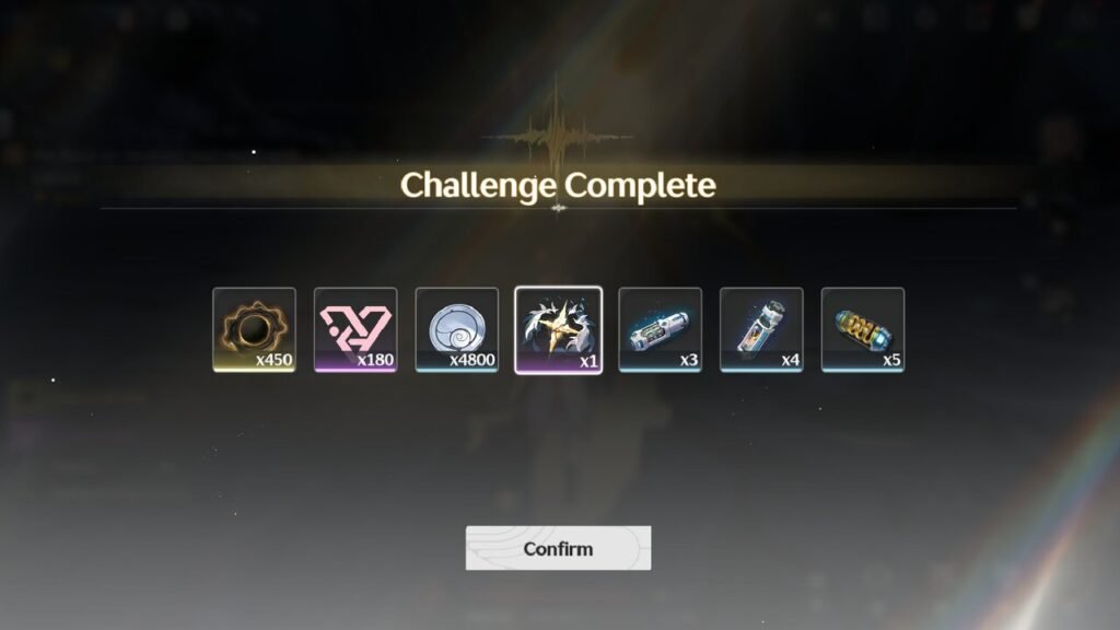 Rewards after defeating Crownless.