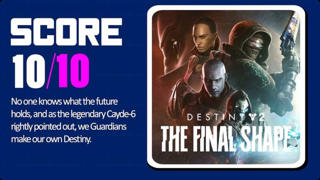 Destiny 2 review score card