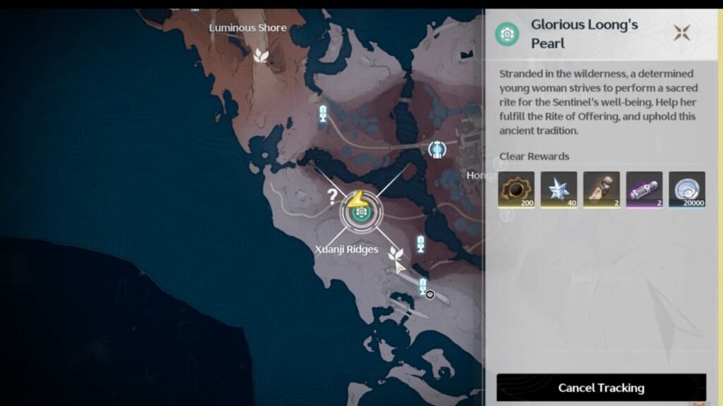 Glorious Loong's Pearl quest start