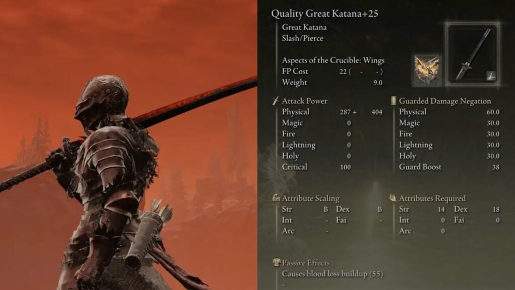 Great Katana Shadow of the Erdtree