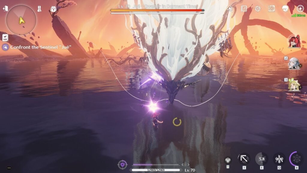 Jue boss fight in Wuthering Waves