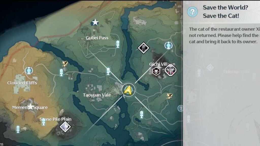 Save the World_ Save te Cat! quest location