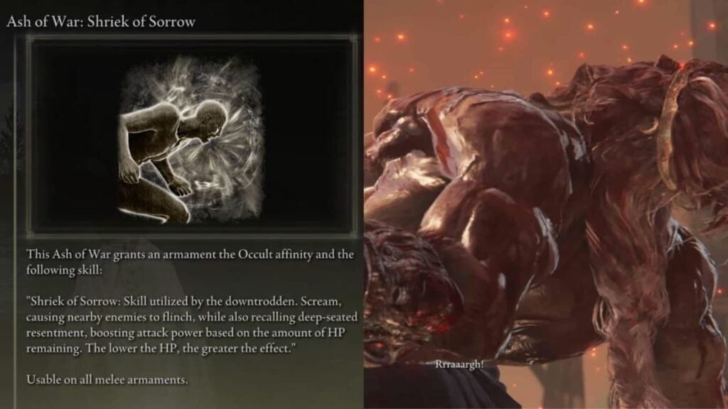 Shriek of Sorrow Ash of War