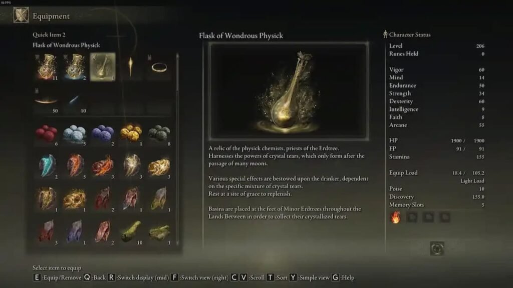 Flask of Wondrous Physick in Elden Ring