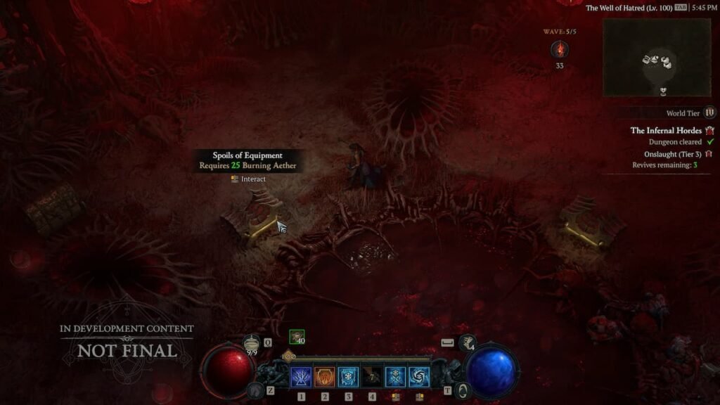 Infernal Hordes rewards