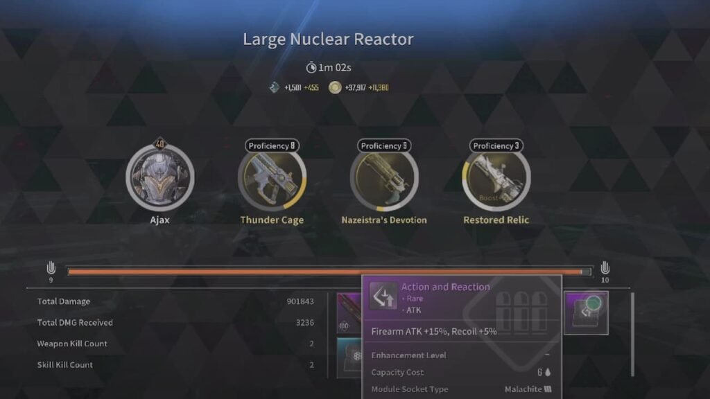 Action and Reaction Weapon Module
