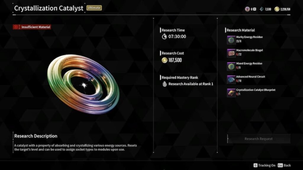 Crystallization Catalyst