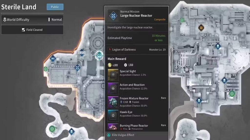 Large Neuclear Reactor mission The First Descendant