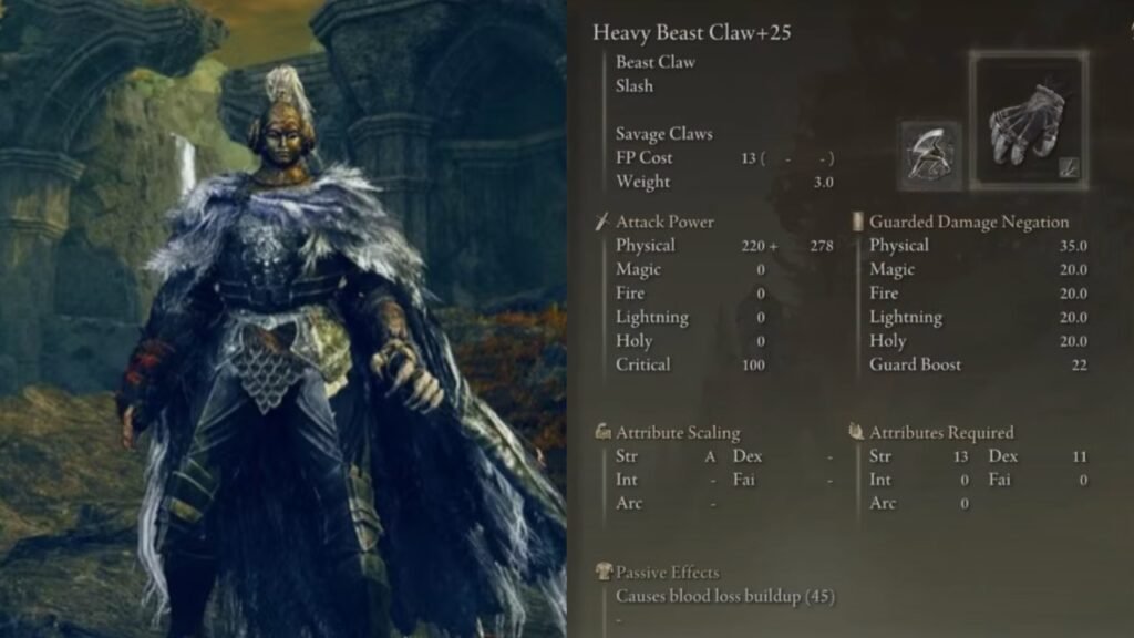 The Bloody Flame Beast Claw build