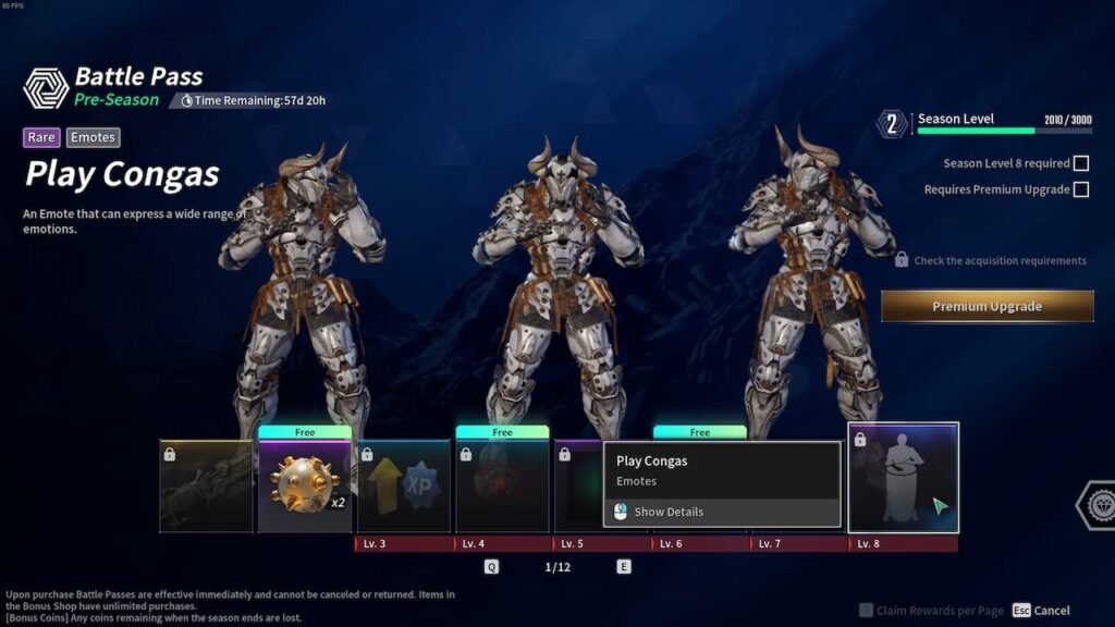 The First Descendant battle Pass tiers