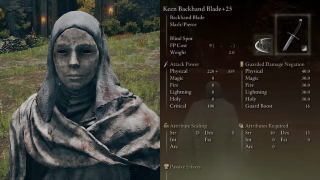 The Sprinting Heavy Backhand Blade Bleed build