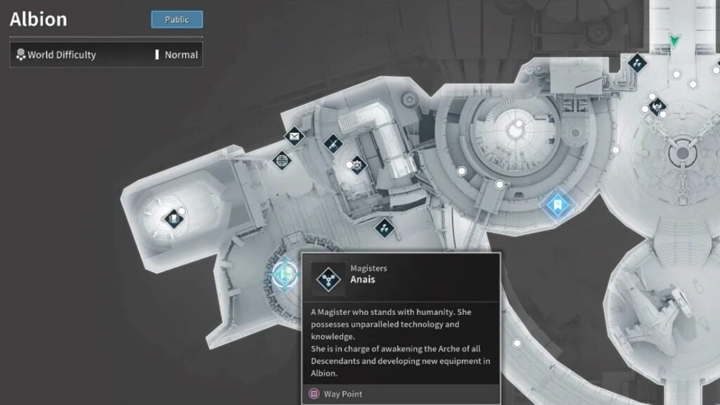 Anais location in the first descendant