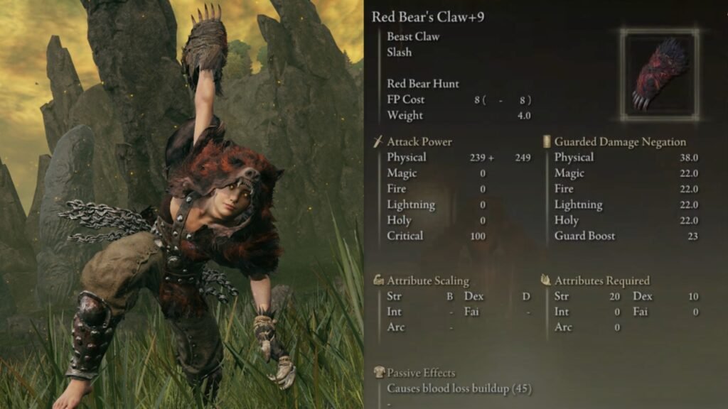 The Red Bear's Beast Claw build