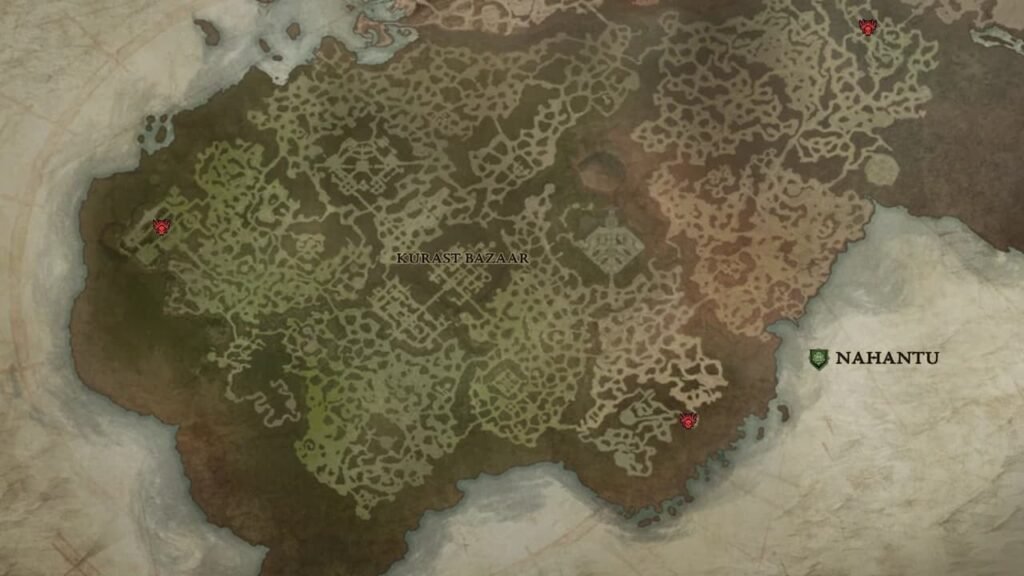 Nahantu map in Diablo 4