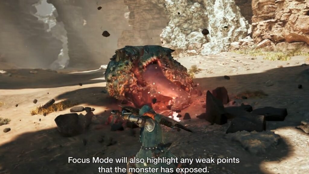 Monster Weak Points in Focus Mode