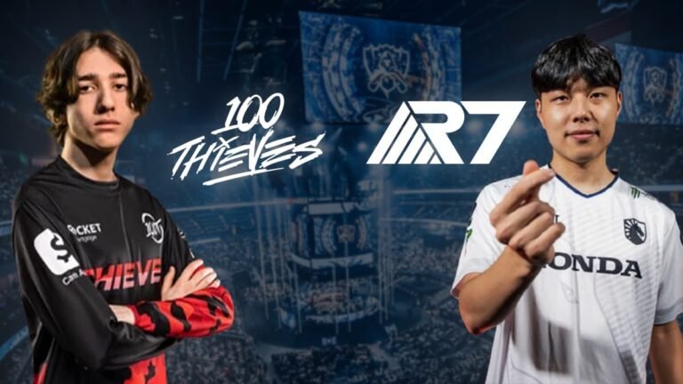 100 Thieves vs Movistar R7 League of Legends Worlds 2024 Play-in Match timings, head-to-head, and more