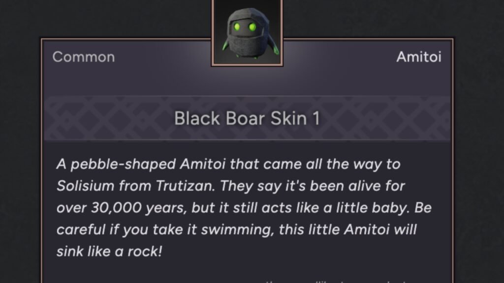 Black Boar Skin 1 Amitoi