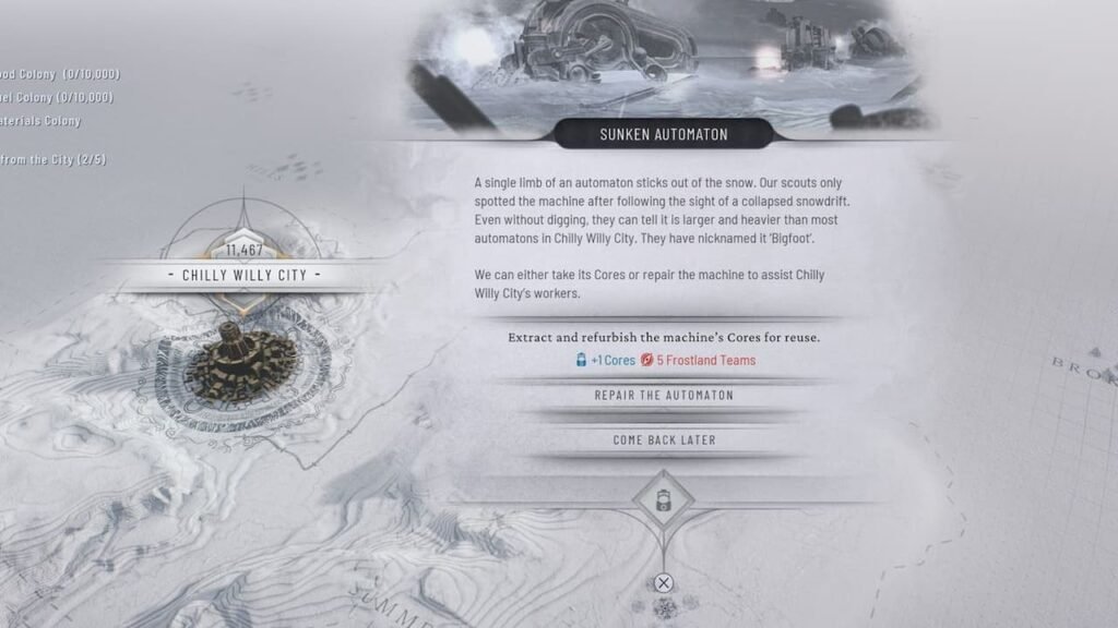 Core expeditions Frostpunk 2