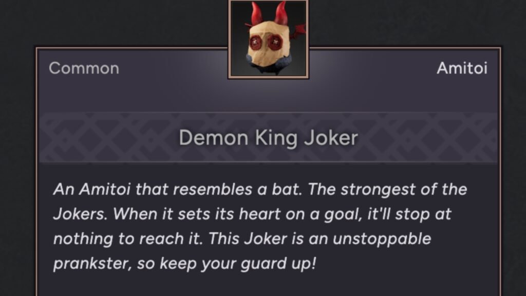 Deamon King Joker Amitoi