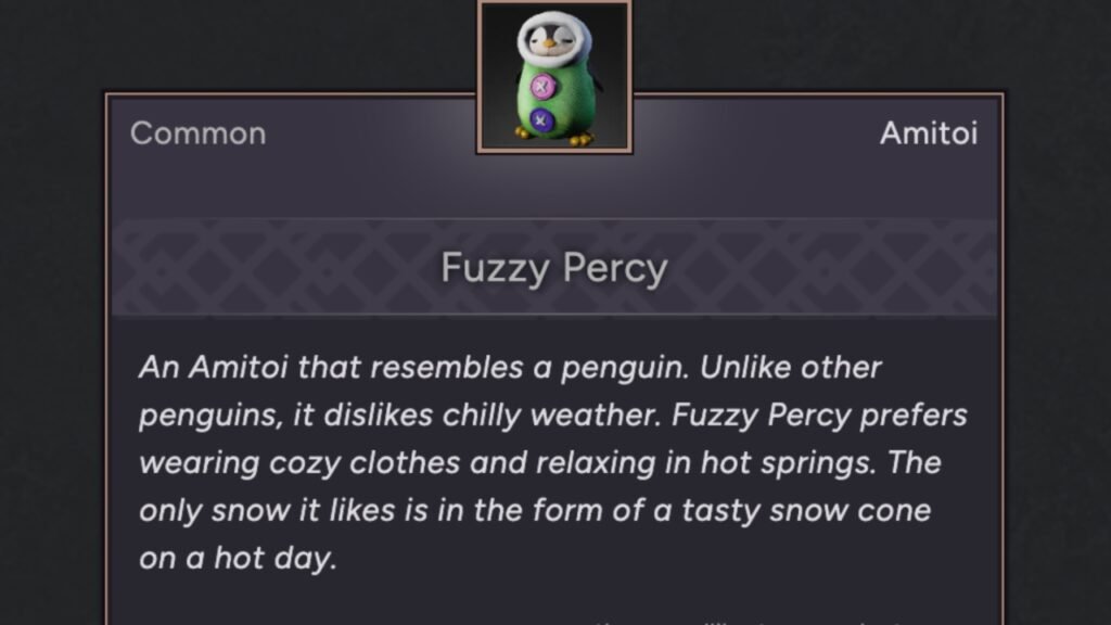 Fuzzy Percy Amitoi