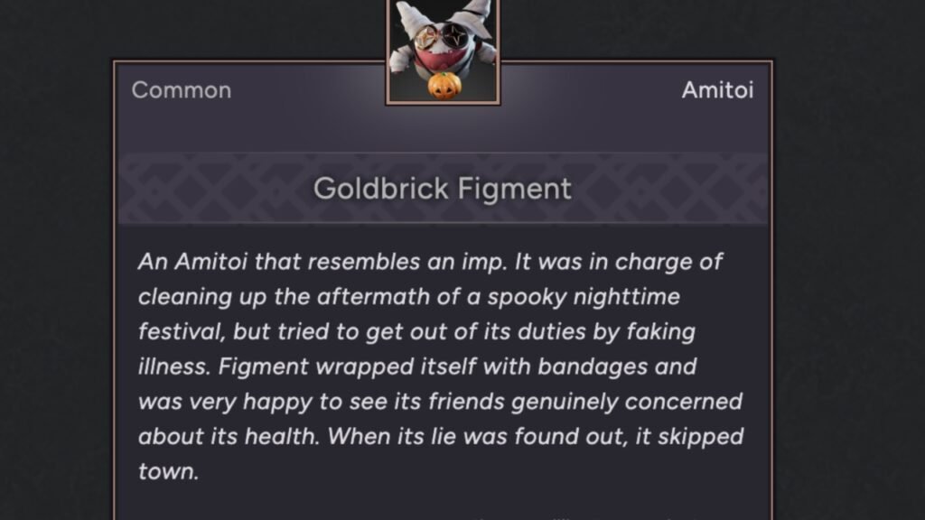 Goldbrick Figment Amitoi