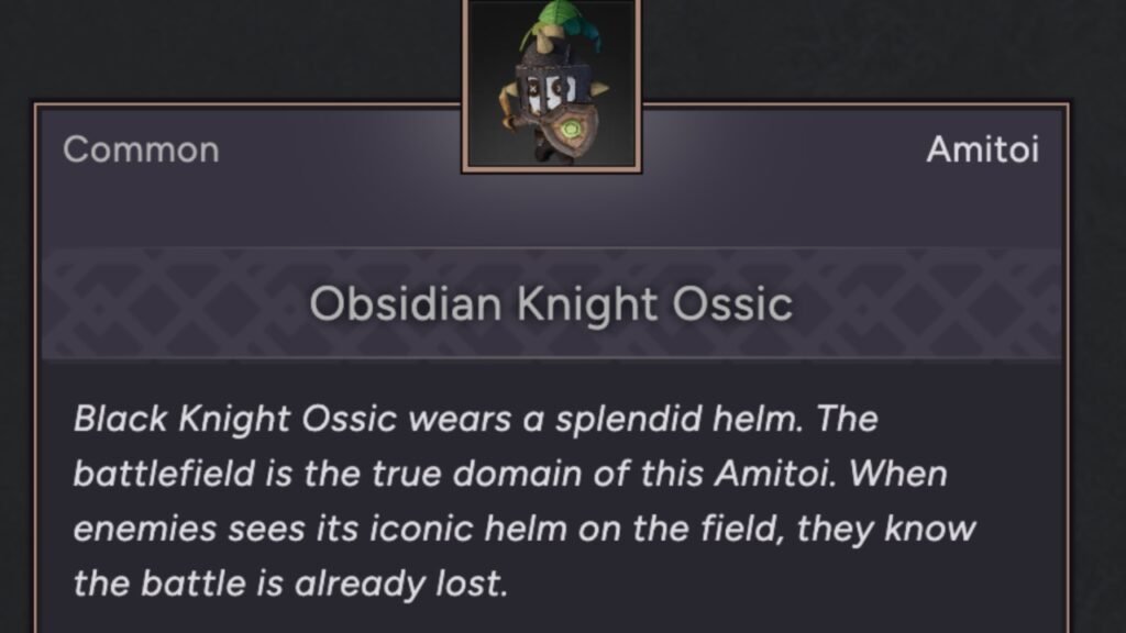Obsidian Knight Ossic Amitoi
