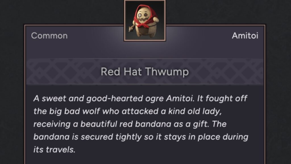 Red Hat Thwump Amitoi
