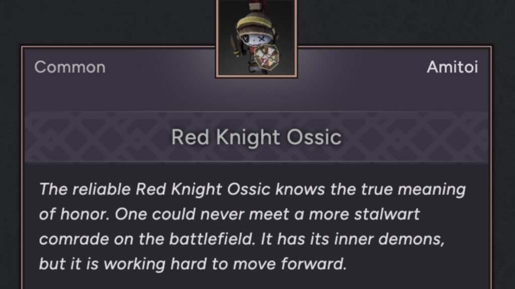 Red Knight Ossic Amitoi