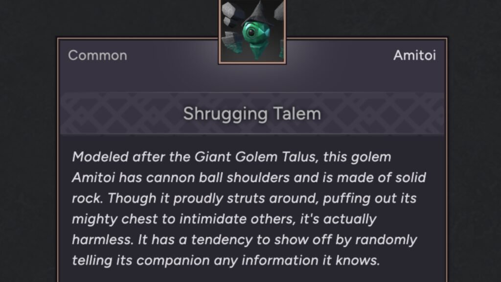 Shrugging Talem Amitoi