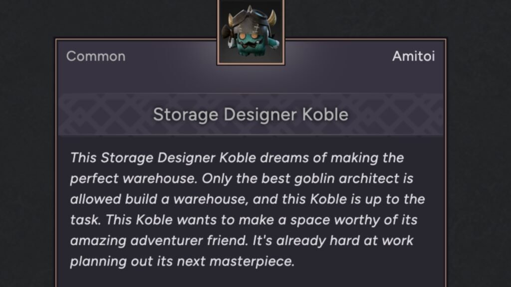 Storage Designer Koble Amitoi