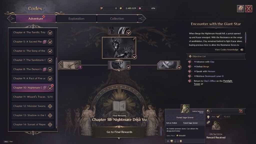 Throne and Liberty Adventure Codex