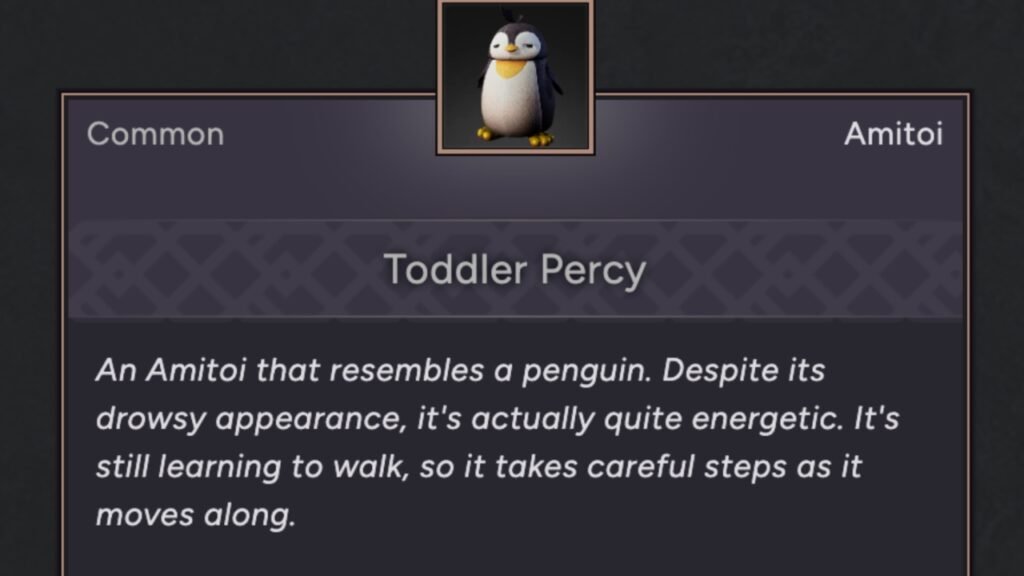 Toddler Percy Amitoi