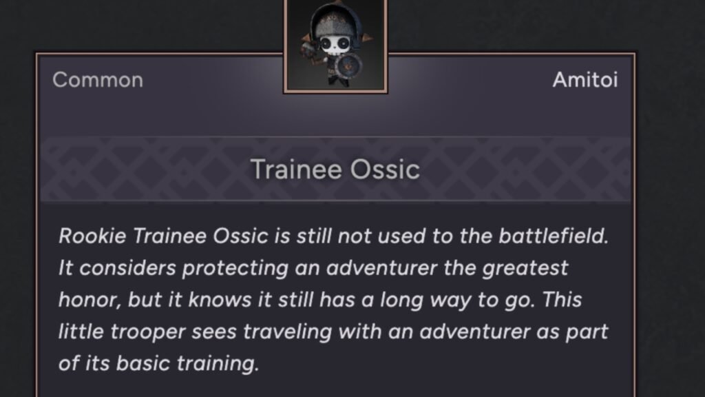 Trainee Ossic Amitoi