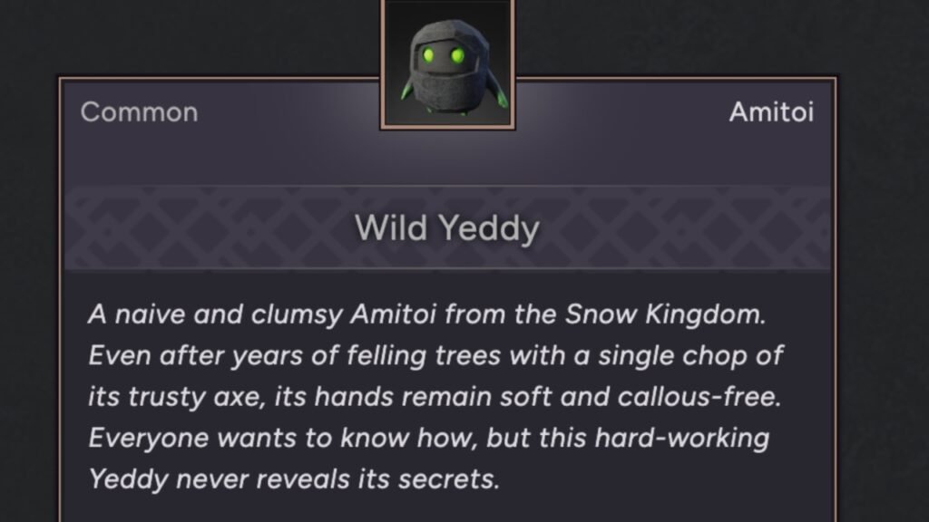 Wild Yeddy Amitoi