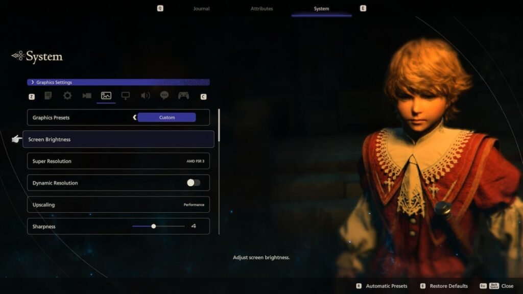 Final Fantasy 16 ROG Ally Settings